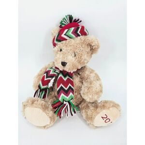 Animal Adventure 2012 Plush Teddy Bear with Hat & Scarf